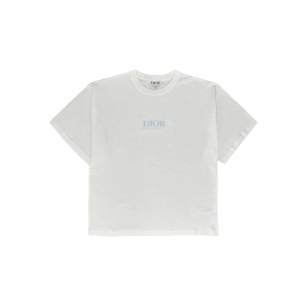 여성 로고 패치 티셔츠 아이보리 6SBM23TEEG 013