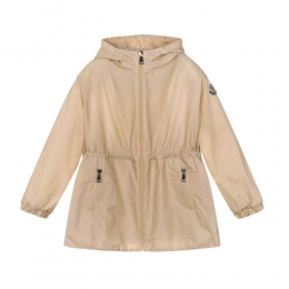 여성 웨테 WETE 로고 패치 백 플리츠 후드자켓 베이지 1A000 84 53A5E 202