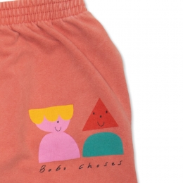 ◆키즈◆23FW 키즈 퍼니 프렌즈 프린팅 트레이닝 팬츠 레드 223AC070 810