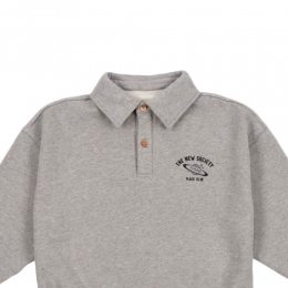 ◆키즈◆24FW 키즈 로고 폴로 맨투맨 미스트멜란지 SATURNO POLO MIST MELANGE