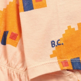 ◆키즈◆22SS 키즈 올 오버 브릭 하우스 원피스 오렌지 122AC102 200