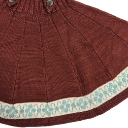 ◆키즈◆키즈 폴크 리본 시그리드 스커트 브릭 K1230W25 606