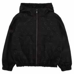 ◆키즈◆24SS 여성 로고 자카드 후드 자켓 블랙 1A000 87 595HQ 999