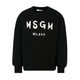 ◆키즈◆25FW 키즈 로고 프린트 맨투맨 블랙 F5MSJUSW018 110