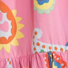 ◆키즈◆23SS 여성 그래픽 프린팅 원피스 핑크 TS1E82 Z1104 511MC