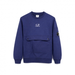 ◆키즈◆키즈 렌즈 와펜 포켓 맨투맨 퍼플블루 20CKSS060B 00LCC02 878