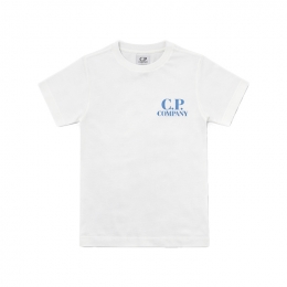 ◆키즈◆키즈 모노 로고 세일러 반팔 티셔츠 화이트 20CKTS118B 00LAA17 103