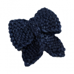 ◆키즈◆키즈 퍼프 리본 세트 헤어핀 네이비 K1039W25 420