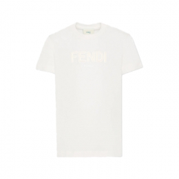 ◆키즈◆키즈 엠보 로고 반팔 티셔츠 화이트 JUI202 7AJ F0TU9