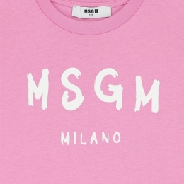 ◆키즈◆25SS 여성 로고 프린트 티셔츠 핑크 S5MSJUTH063 MS003