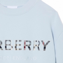 ◆키즈◆22SS 여성 로고 자수 맨투맨 스카이블루 8047903