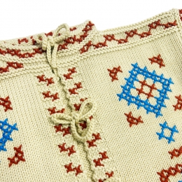 ◆키즈◆키즈 크로스 스티치 비욘 가디건 라이트옐로우 K1184F25 192