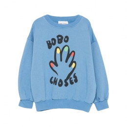 ◆키즈◆25FW 키즈 하이파이브 프린트 스웻셔츠 블루 B225AC035 421