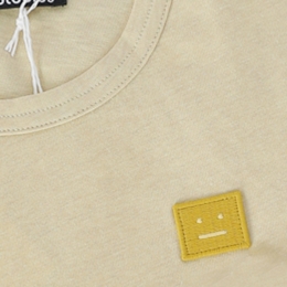 ◆키즈◆22FW 키즈 페이스 패치 티셔츠 옐로우 2NH173 DAG