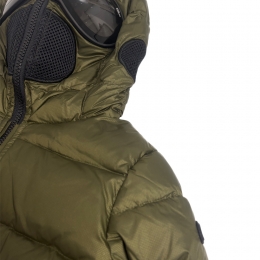 ◆키즈◆키즈 나일론 립스탁 사이드집업 고글패딩 올리브나이트 JG 540B T KJ5 322