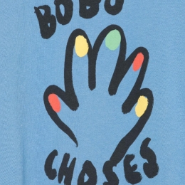 ◆키즈◆25FW 키즈 하이파이브 프린트 스웻셔츠 블루 B225AC035 421