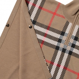 ◆키즈◆23FW 키즈 빈티지 체크 울 케이프 아카이브베이지 8068387