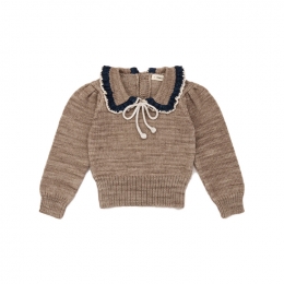 ◆키즈◆키즈 에스텔 드로스트링 니트 카키브라운 K1226W25 670