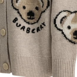 ◆키즈◆25FW 키즈 베어 패턴 울 가디건 아이보리 8109387