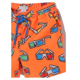◆키즈◆24SS 키즈 올오버 프린트 스윔팬츠 오렌지 TUCP39 Z1708 490MC