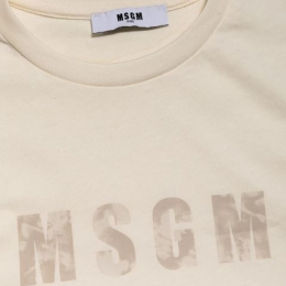 키즈 타이다이 로고 반팔 티셔츠 크림 S6MSJBTH241 013