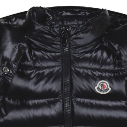 ◆키즈◆25FW 여성 ANIA 로고 패치 패딩조끼 블랙 1A000 45 597Z8 999