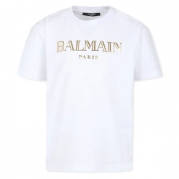 ◆키즈◆25SS 여성 로고 프린트 티셔츠 화이트 BV8R41 Z0057 100OR