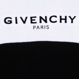 ◆키즈◆21FW 키즈 인타르시아 로고 니트 블랙/화이트 H15221 M41