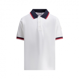 ◆키즈◆키즈 로고 패치 폴로 티셔츠 화이트 8A000 03 8496W 034