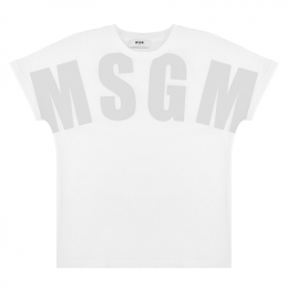 ◆키즈◆24SS 여성 로고 프린팅 티셔츠 화이트 S4MSJUTH006 001