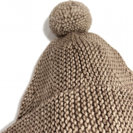 ◆키즈◆키즈 가터 방울 비니 카키브라운 K1079W25 255