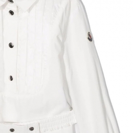 ◆키즈◆22SS 여성 로고 패치 벨트 셔츠 원피스 화이트 2G000 02 595BI 032