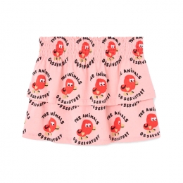 ◆키즈◆키즈 키위 프린팅 스커트 소프트핑크 S26027 045FC