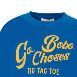 ◆키즈◆25FW 키즈 커브 로고 프린트 스웻셔츠 블루 B225AC028 421