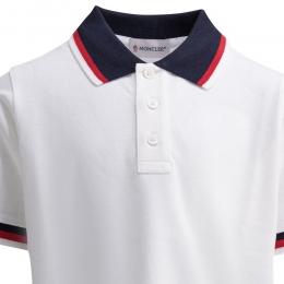 ◆키즈◆키즈 로고 패치 폴로 티셔츠 화이트 8A000 03 8496W 034