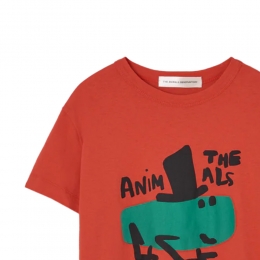 키즈 루스터 반팔 티셔츠 클레이레드 S26188 307BB