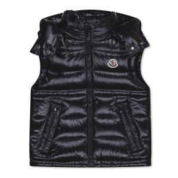 ◆키즈◆25FW 여성 ANIA 로고 패치 패딩조끼 블랙 1A000 45 597Z8 999