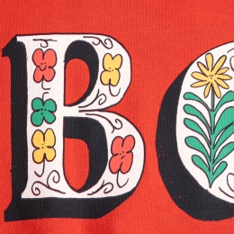 ◆키즈◆키즈 스프링 레터 맨투맨 레드 B126AC039 611