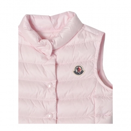 ◆키즈◆24SS 여성 로고 패치 패딩조끼 핑크 1A000 85 595FE 50B