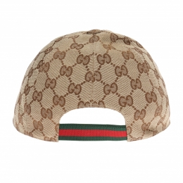 ◆키즈◆24FW 키즈 GG 슈프림 캔버스 캡모자 베이지브라운 481774 3HC65 2140