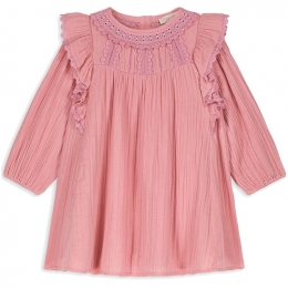 ◆키즈◆23FW 키즈 OLINA 러플 원피스 핑크 S0077 SIENNA