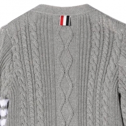 ◆키즈◆22FW 여성 사선 완장 케이블 니트 가디건 라이트그레이 KKC011A Y3017 055