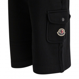 ◆키즈◆키즈 로고 패치 포켓 버뮤다 스웻팬츠 블랙 8H000 08 89AKM 999