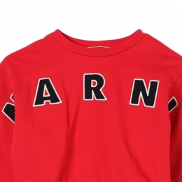 ◆키즈◆24FW 키즈 로고 크롭 맨투맨 레드 M01193 M00RE 0M416