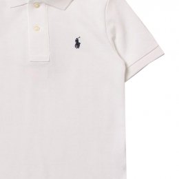 ◆키즈◆23SS 여성 포니 자수 카라 티셔츠 화이트 547926 002