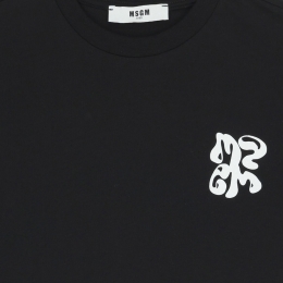 키즈 그래픽 로고 반팔 티셔츠 블랙 S6MSJBTH257 110