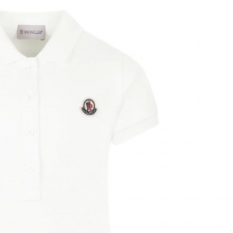 ◆키즈◆25SS 키즈 로고 패치 폴로 원피스 화이트 8I000 14 89AL2 034