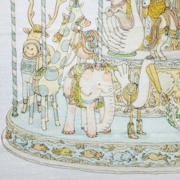 ◆키즈◆까레 까루젤 블랭킷 그린 CARRE CAROUSEL GREEN