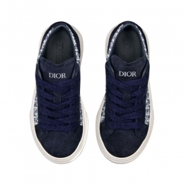 ◆키즈◆24FW 키즈 오블리크 스니커즈 블루 4WBS25SHOA 538