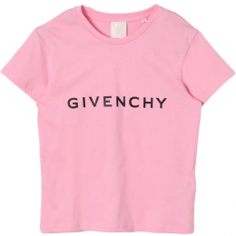 ◆키즈◆25SS 키즈 로고 프린트 티셔츠 핑크 H30426 465